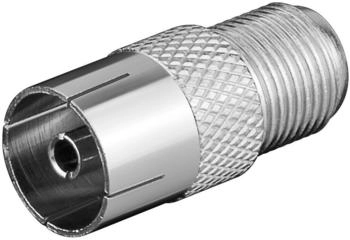 Goobay F-Buchse auf Koaxial-Buchse Adapter (11840)
