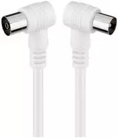 Gewinkeltes Antennenkabel (, Koax-stecker 90&deg; Koax-buchse 90&deg;. Kabell&auml;nge...
