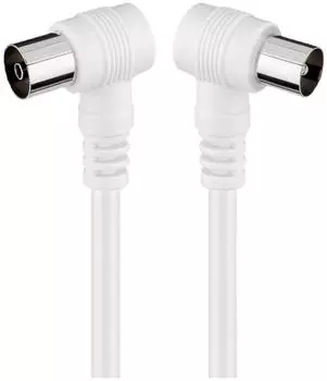 Goobay Antennenkabel 90&deg; Winkel 1,5m Wei&szlig; (11520-GB)