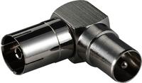 Goobay Koax-Winkeladapter Koax-Buchse - Koax-Stecker 90Grad