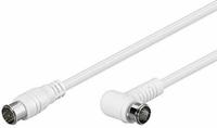 Goobay F-Adapter: F-Buchse > Koax-Buchse - Adapter-Stecker aus Kupfer-Zink-Gemisch