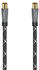 1,5m 00205070: Hama Antennen-Kabel, Koax-Stecker - Koax-Kupplung, Metall, verg., 20 dB