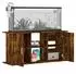 vidaXL Aquariumunterschrank 121x41x58cm, 4 Fächer, Holzwerkstoff Räuchereiche (833620)