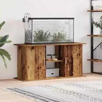 vidaXL Aquariumst&auml;nder Altholz-Optik 121x41x58cm Holzwerkstoff (857282)