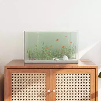 vidaXL Aquarium mit Stauraum, Glas, transparent, 50x30x30cm (42020382)