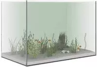 vidaXL Aquarium mit Speicher Transparent 60 x 35 x 40 cm Glas
