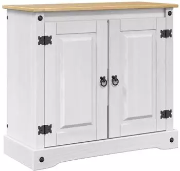 vidaXL CORONA Aquariumunterschrank wei&szlig; und braun 81,5x37x73cm 250kg