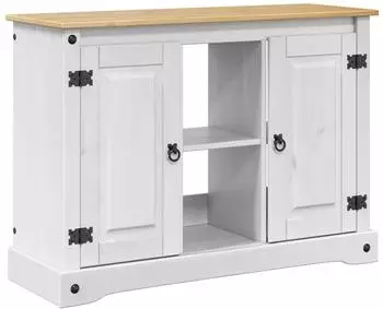 vidaXL CORONA Aquariumunterschrank wei&szlig; und braun 101,5x37x73cm 300kg