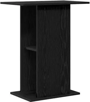 vidaXL Aquariumunterschrank Schwarze Eiche 60,5x36x72,5cm Holzwerkstoff