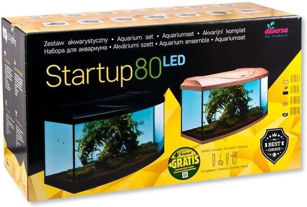diversa Startup 80 LED schwarz