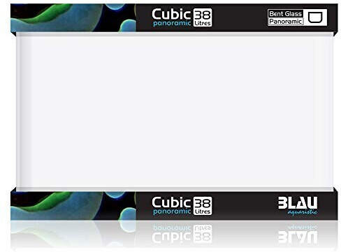 Blau-Aquaristic Cubic Panoramic 45x28x30cm 38L Basis-Set