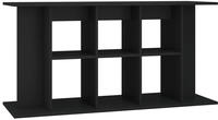 vidaXL Aquariumst&auml;nder Schwarz 120x40x60 cm Holzwerkstoff