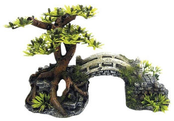 Nobby Aqua Ornaments Brücke mit Bonsai mit Pflanzen (28621)