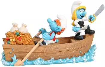 Aquadella Schlümpfe Piraten auf dem Wasser