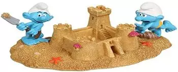 Aquadella Schlümpfe Strand mit Sandburg