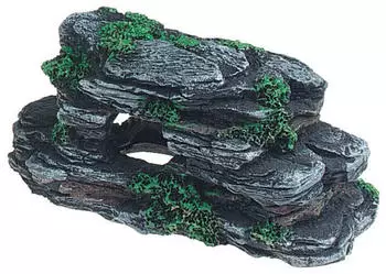 Flamingo Felsen mit Moos 16,5 x 8 cm