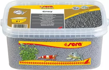 sera (5,60 EUR/l) Gravel Gray 2-3 mm 3 l