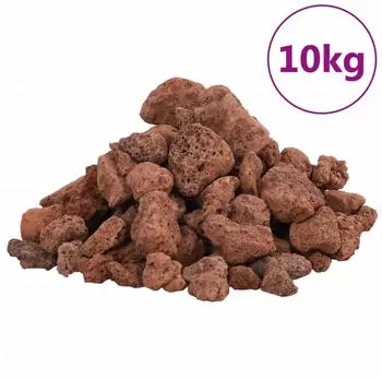 vidaXL Lavagranulat 10 kg Rot 1-2 cm