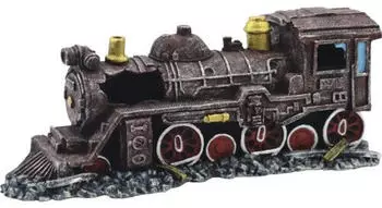 Orbit Aquarien-Deko Lokomotive braun