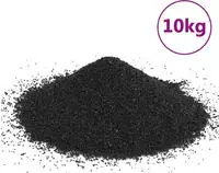 vidaXL Aquariensand 10 kg Schwarz 0,2-2 mm