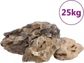 vidaXL Drachensteine 25 kg Grau 10-40 cm