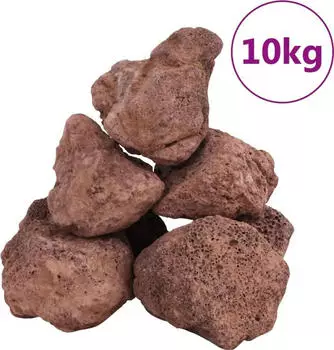 vidaXL Lavagranulat 10 kg Rot 10-30 cm