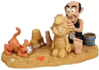 Aquadella Europet Schlümpfe am Strand Gargamel & Azrael 1 Stk