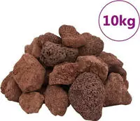 vidaXL Lavagranulat 10 kg Rot 5-8 cm