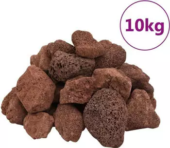 vidaXL Lavagranulat 10 kg Rot 5-8 cm