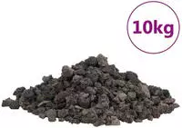 vidaXL Lavagranulat 10 kg Schwarz 1-2 cm