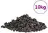 vidaXL Lavagranulat 10 kg Schwarz 1-2 cm