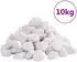 vidaXL Polierte Kiesel 10 kg Weiß 2-5 cm