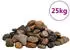 vidaXL Polierte Kiesel 25 kg Mehrfarbig 2-5 cm