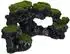 Relaxdays Aquarium Deko Stein Kunstharz Grau mit 3 Löchern 8,5 cm x 17 cm x 9 cm 150 g