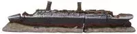 Relaxdays Aquarium Deko, Titanic, Polyresin, Hxbxt: 9 X 38,5 X 5 Cm,