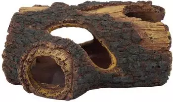 Relaxdays Aquariumdekoration Baumstamm Polyresin Braun Ungiftig Versteckh&ouml;hle f&uuml;r S&uuml;&szlig;wasser und Salzwasser 5,5 cm x 13,5 cm x 9 cm 0,14 kg