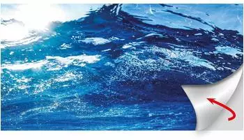 Hobby Fotor&uuml;ckwand-Zuschnitt Selbstklebend 120 cm x 50 cm Ocean