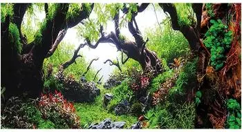 Hobby Fotor&uuml;ckwand-Zuschnitt Selbstklebend 120 cm x 50 cm Green Dream/Wooden Sky