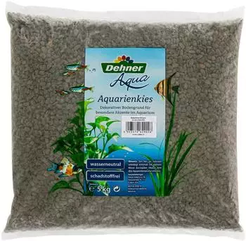 Dehner Aqua Aquarienkies Antaro Black, 5 kg, Schwarz