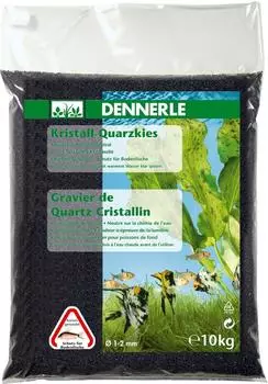 Dennerle Kristall-Quarzkies diamantschwarz 10 kg