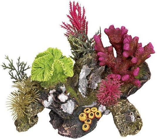 Nobby Aqua Ornaments KORALLE mit Pflanzen (17 x 12,5 x 12 cm)