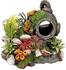 Nobby Aqua Ornaments Helm mit Pflanzen (13,5 x 11 x 12 cm)