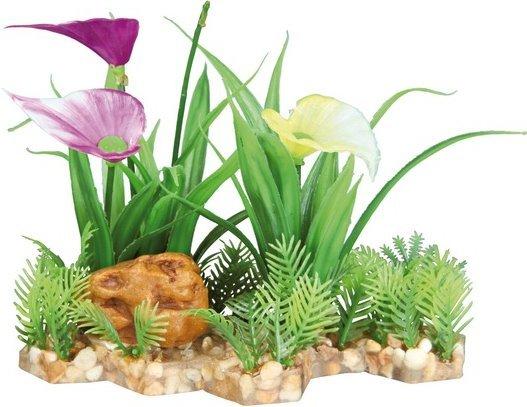 Trixie Kunststoffpflanze im Kiesbett (18 cm)