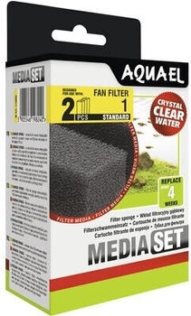 Aquael Filter Schwamm Fan 1+ 2 Stück (932457)