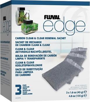 Fluval Edge - Clean & Clear Aktivkohle-Nachfüllbeutel - 3 Stück (A1379)