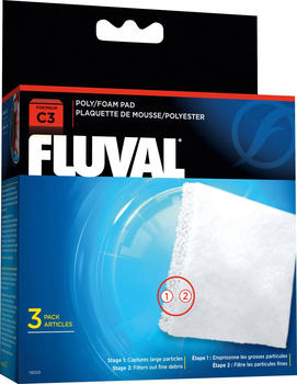 Fluval Schaumstoff/Polypatrone für Stufenfilter C3 (14009)