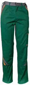 Planam Visline Bundhose gr&uuml;n/orange/schiefer