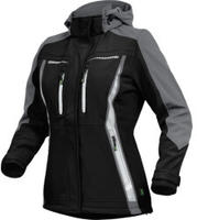 Leibw&auml;chter Damen Softshelljacke &ndash; schwarz &ndash; Gr. 44&ndash; atmungsaktiv, wind- und