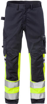 Fristads Flamestat High Vis Stretch-Hose, Kl. 1 2162 ATHF Warnschutz-Gelb/Marine