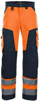 Blakläder High Vis Arbeitshose Klasse 2 orange/marineblau